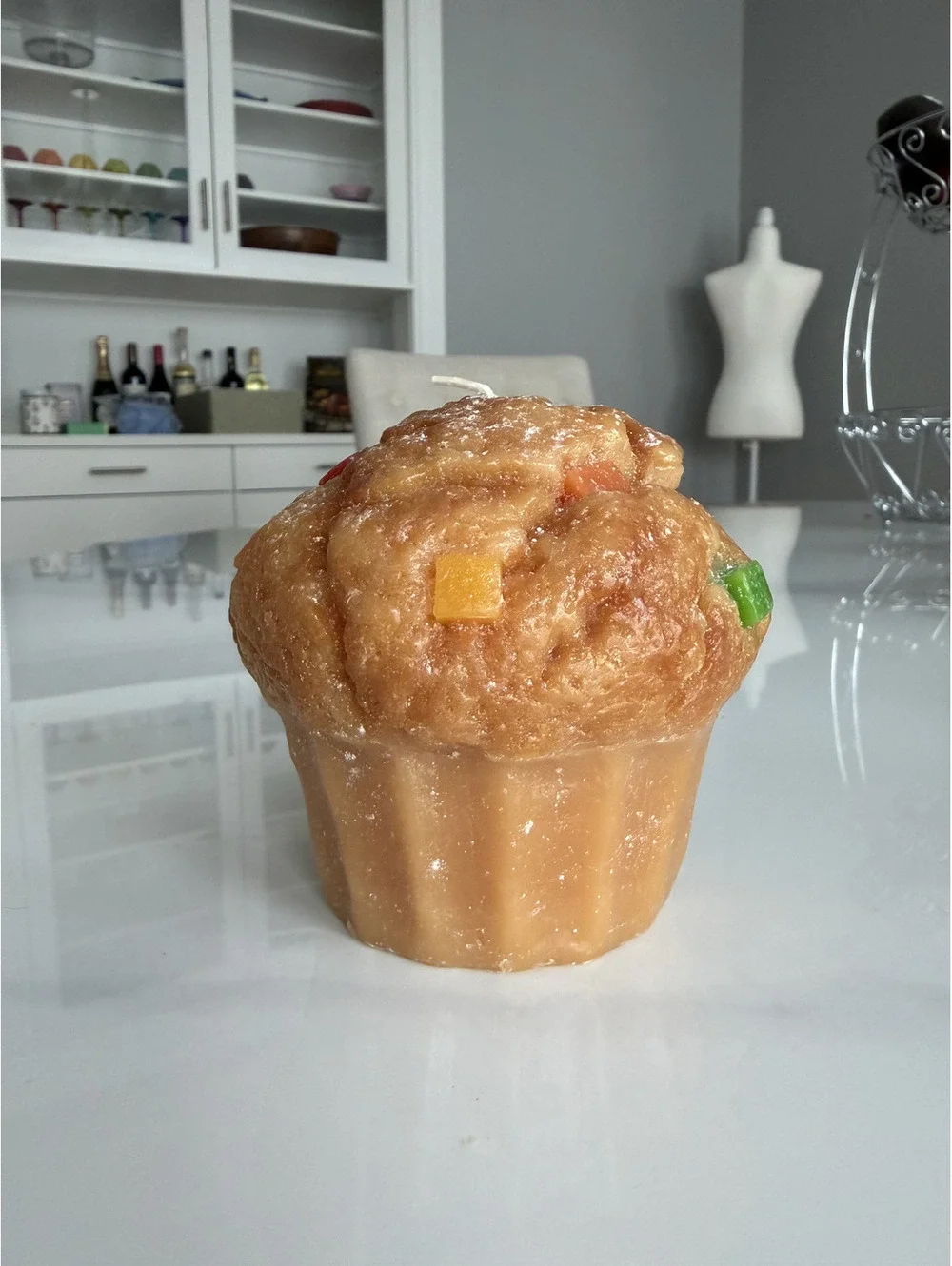 Threshold Jumbo Muffin-Shaped Unscented Candle - New